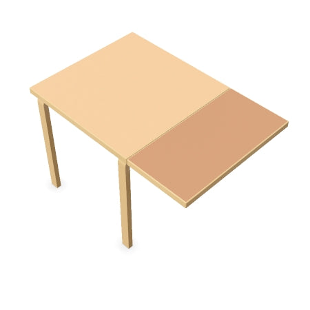 Aalto Table Table DL81C, folding table 75x75-112.5 cm / 29.5x29.5-44.25 in