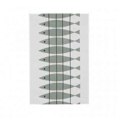 Sill, tea towel, green grey