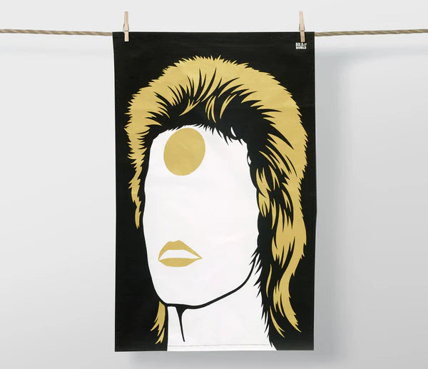 Rock Icon Tea Towel David Bowie Ziggy Stardust