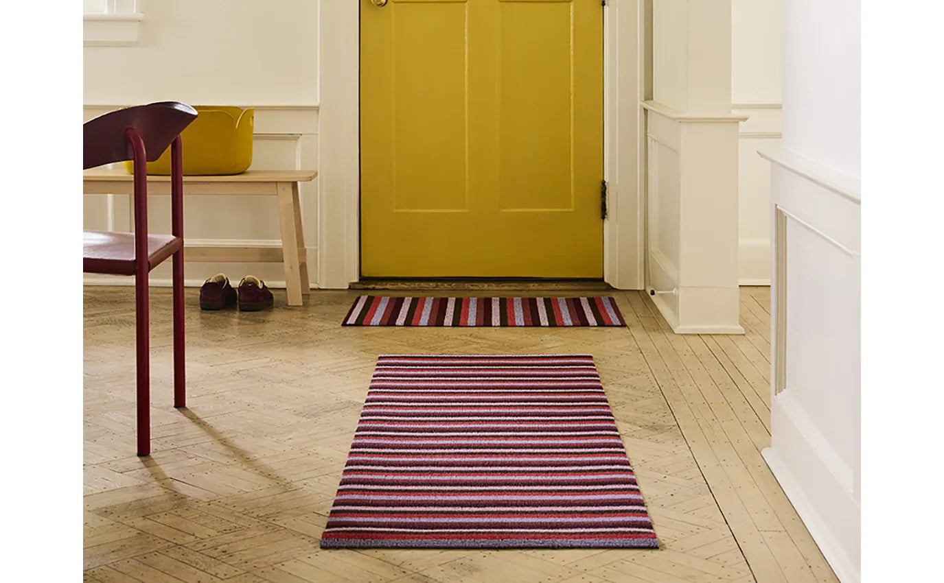 Chilewich  Shag Mat Even Stripe Berry