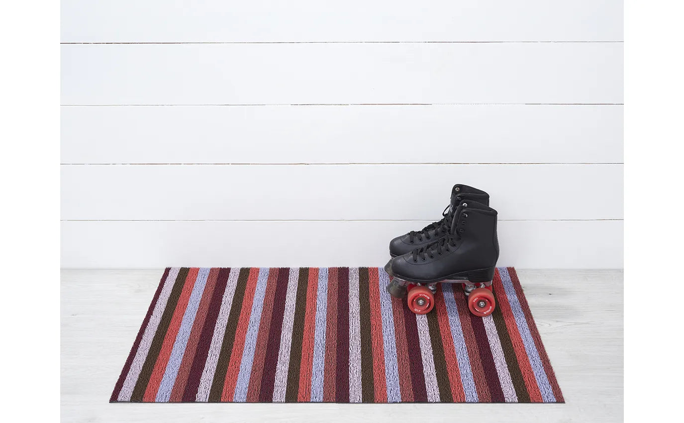 Chilewich  Shag Mat Even Stripe Berry