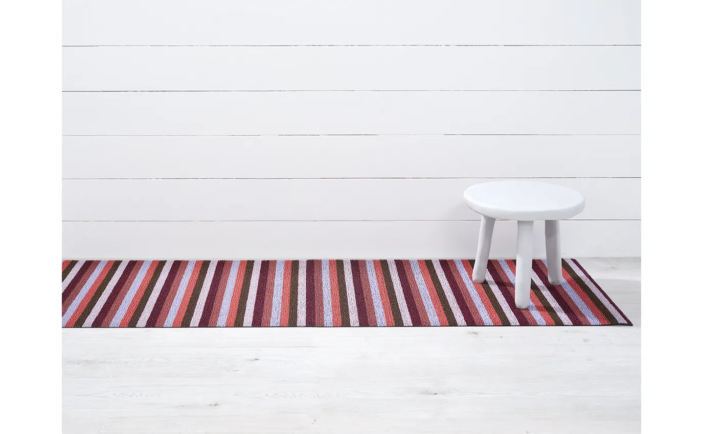 Chilewich  Shag Mat Even Stripe Berry