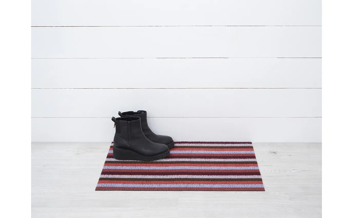 Chilewich  Shag Mat Even Stripe Berry