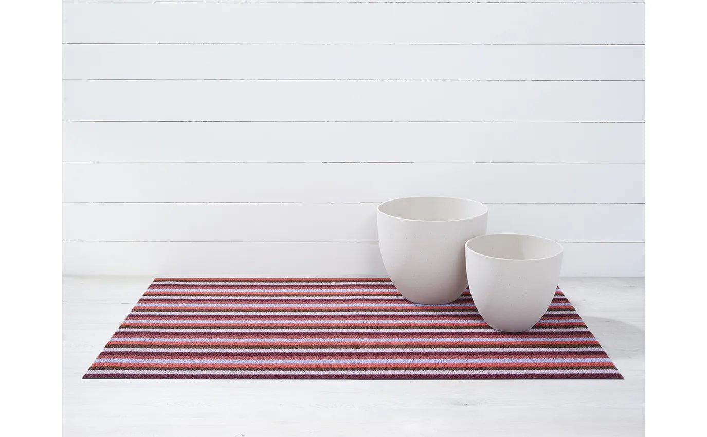 Chilewich  Shag Mat Even Stripe Berry