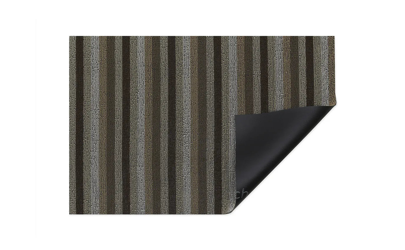 Chilewich  Shag Mat Even Stripe Mocha