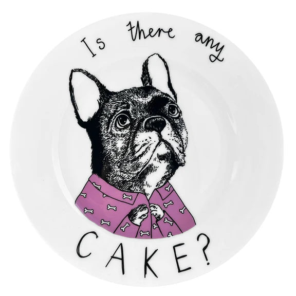 Side Plate 'Is There Any Cake?' Frenchie