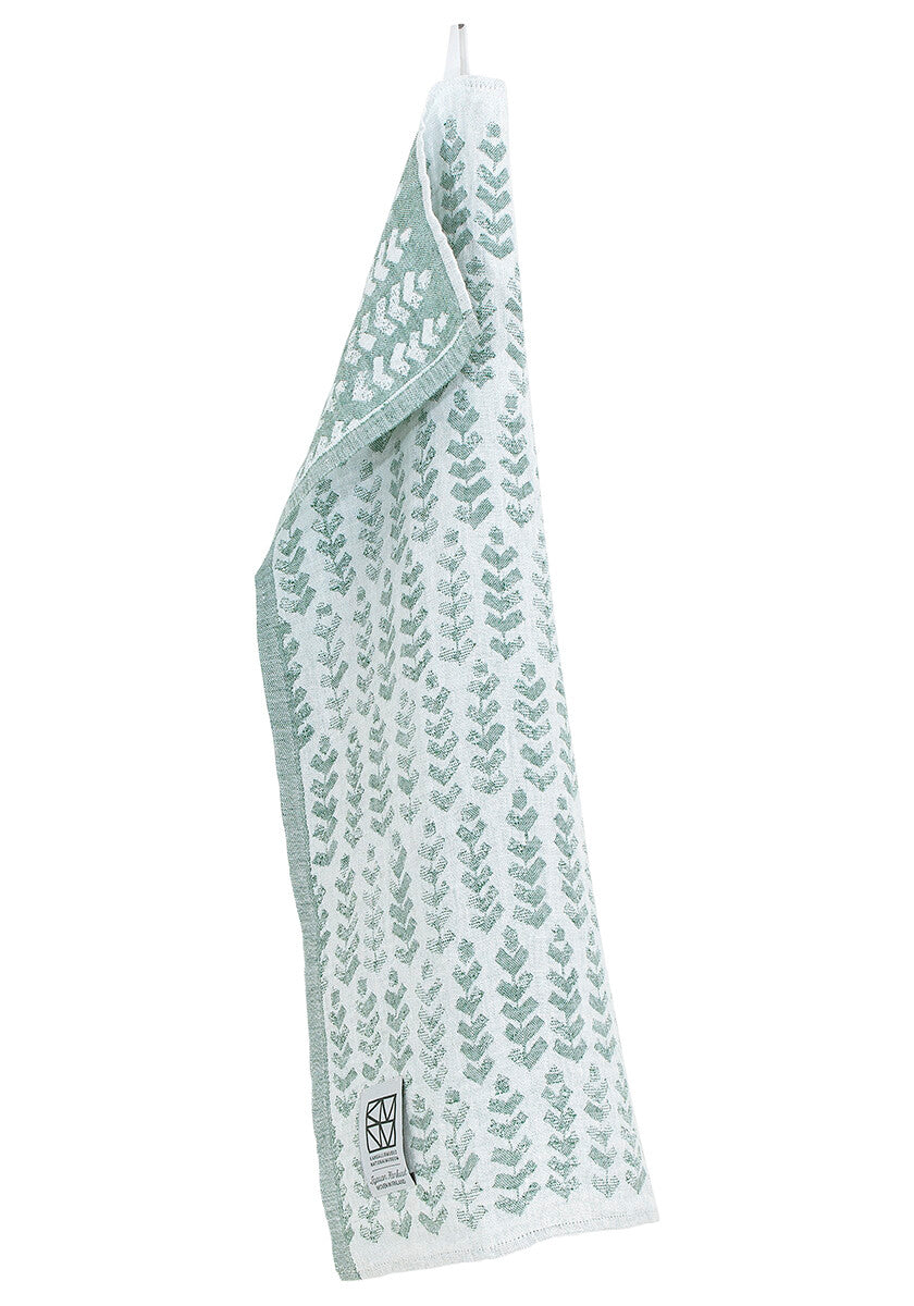 RUUSU x HVITTRÄSK towel 95x180cm 4/white-aspen green