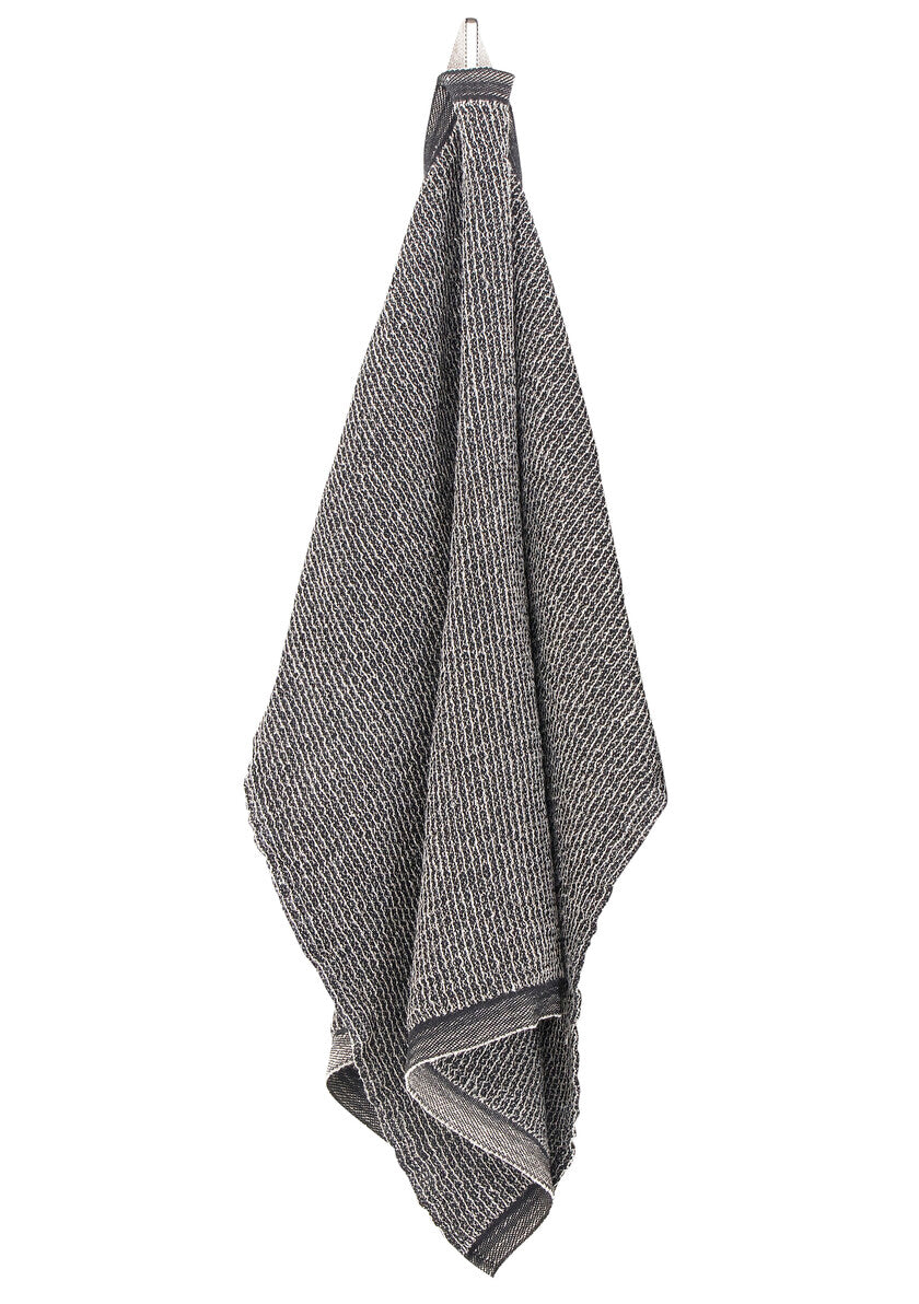 TERVA towel 65x130 cm black-linen