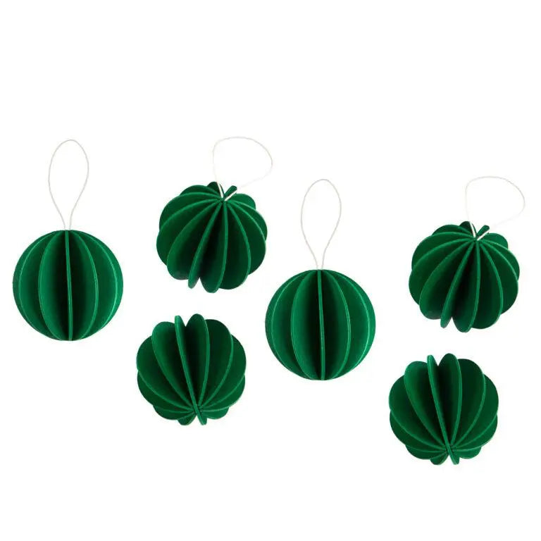 The Original Lovi Baubles 4cm dark green