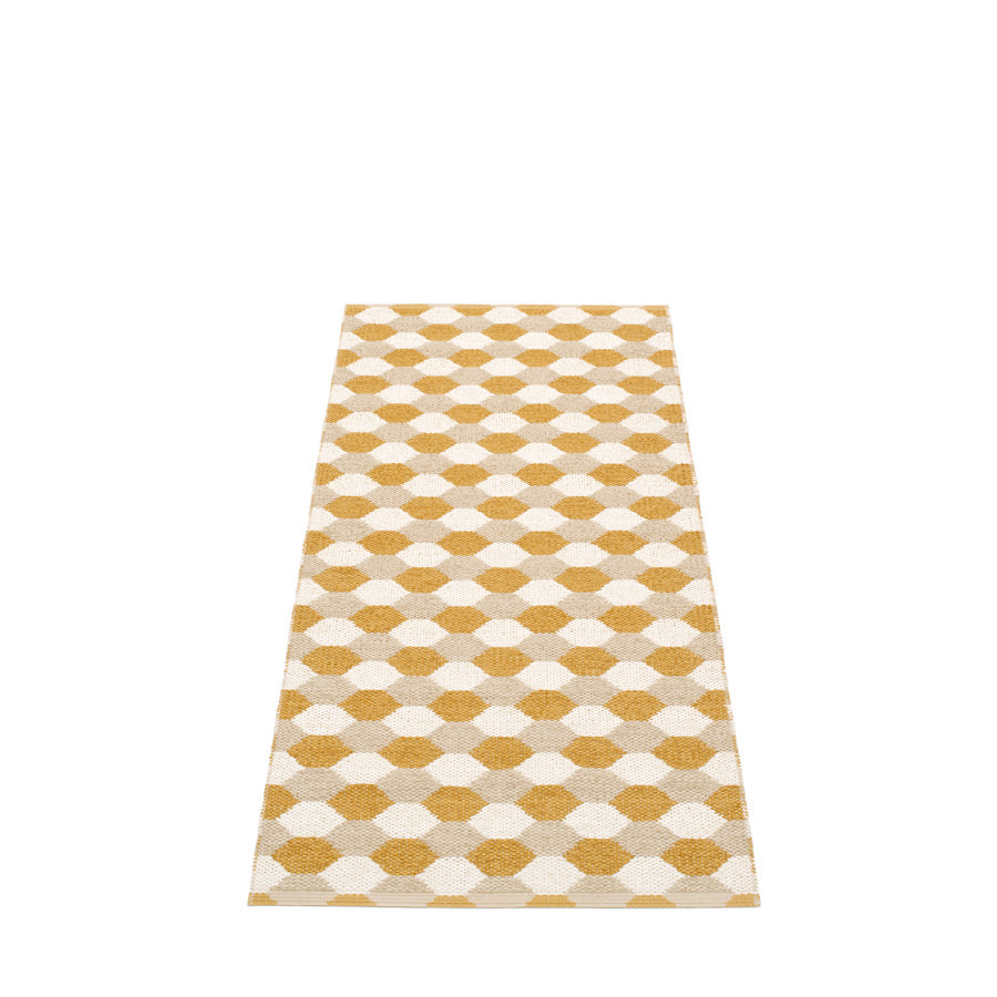 70x160cm / 2.25x5.25ft DANA RUG - OCHRE/BEIGE/VANILLA