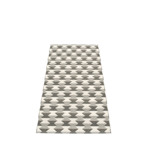 70x160cm / 2.25x5.25ft DANA RUG - WARM GREY/CHARCOAL/VANILLA