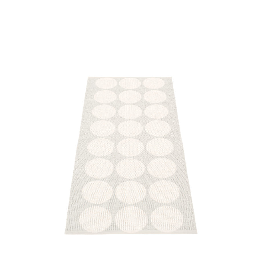 70x160cm / 2.25x5.25ft HUGO RUG- WHITE METALLIC/FOSSIL GREY