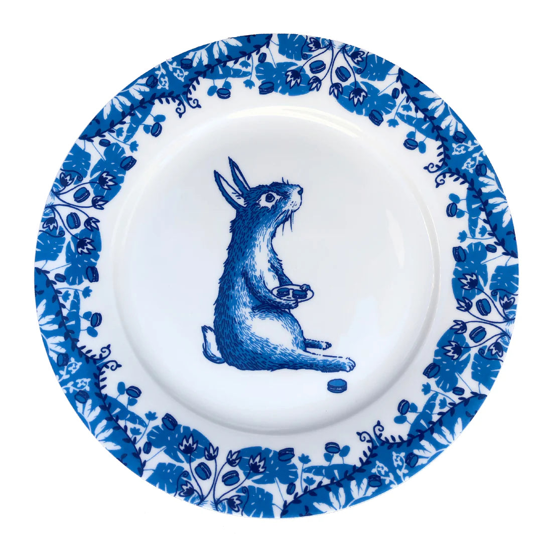 Willow pattern side plate Rabbit