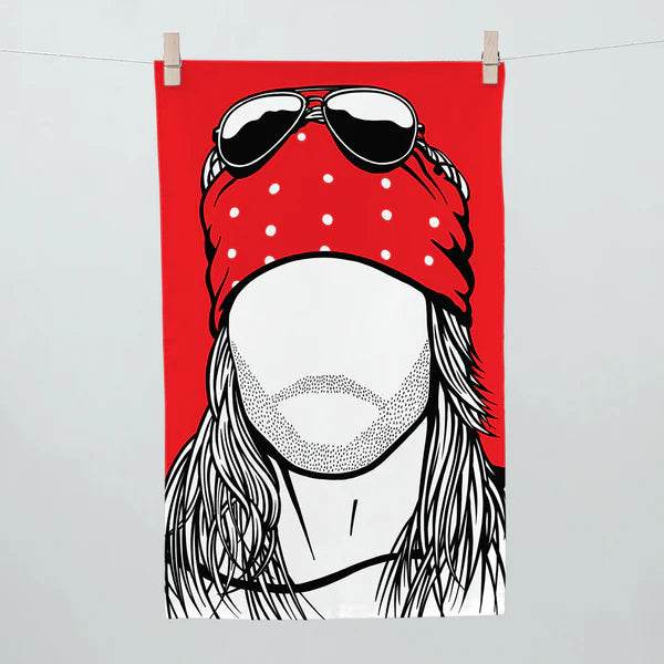 Rock Icon Tea Towel Axl Rose