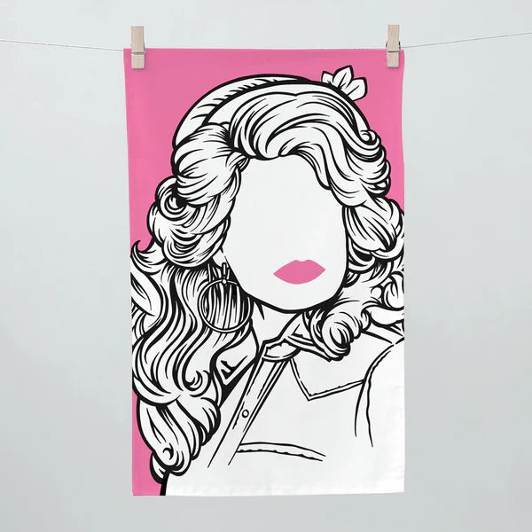 Rock Icon Tea Towel Dolly Parton