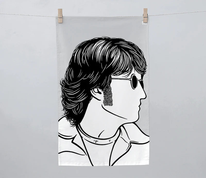 Rock Icon Tea Towel John Lennon 'Beatles'