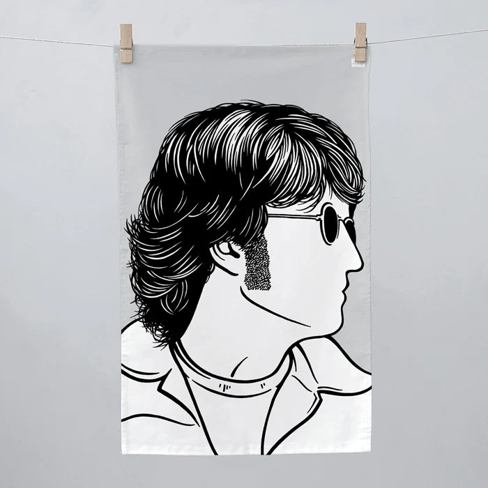 Rock Icon Tea Towel John Lennon 'Beatles'