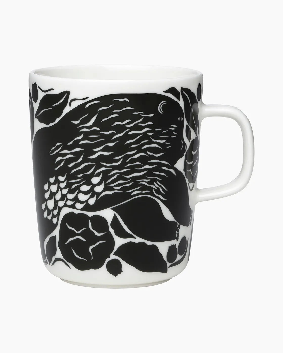 Oiva / Karhuemo mug 2,5dl white, dark green 071111 166