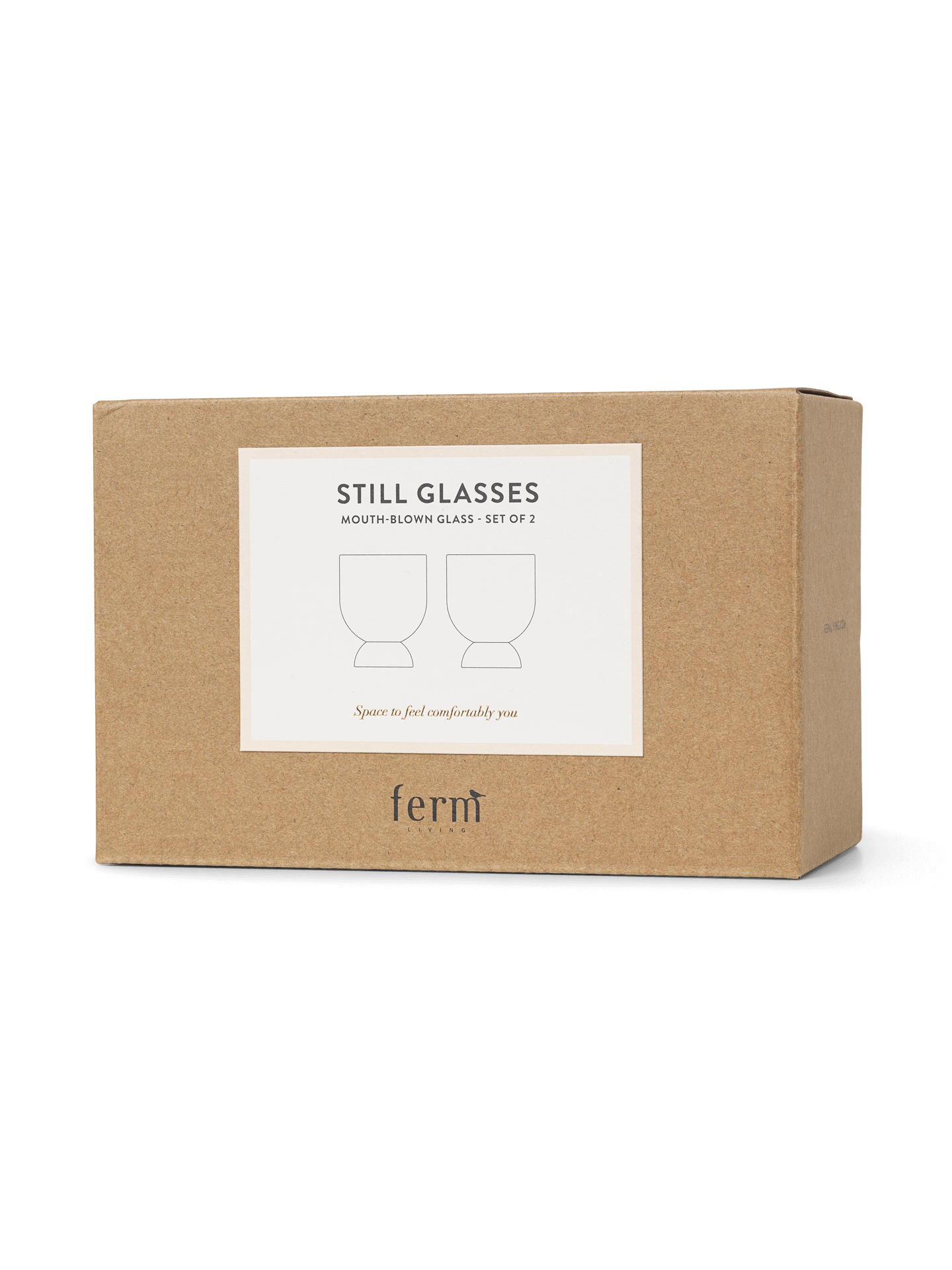 Ferm Living Still Mug - Set of 2 Clear Glass