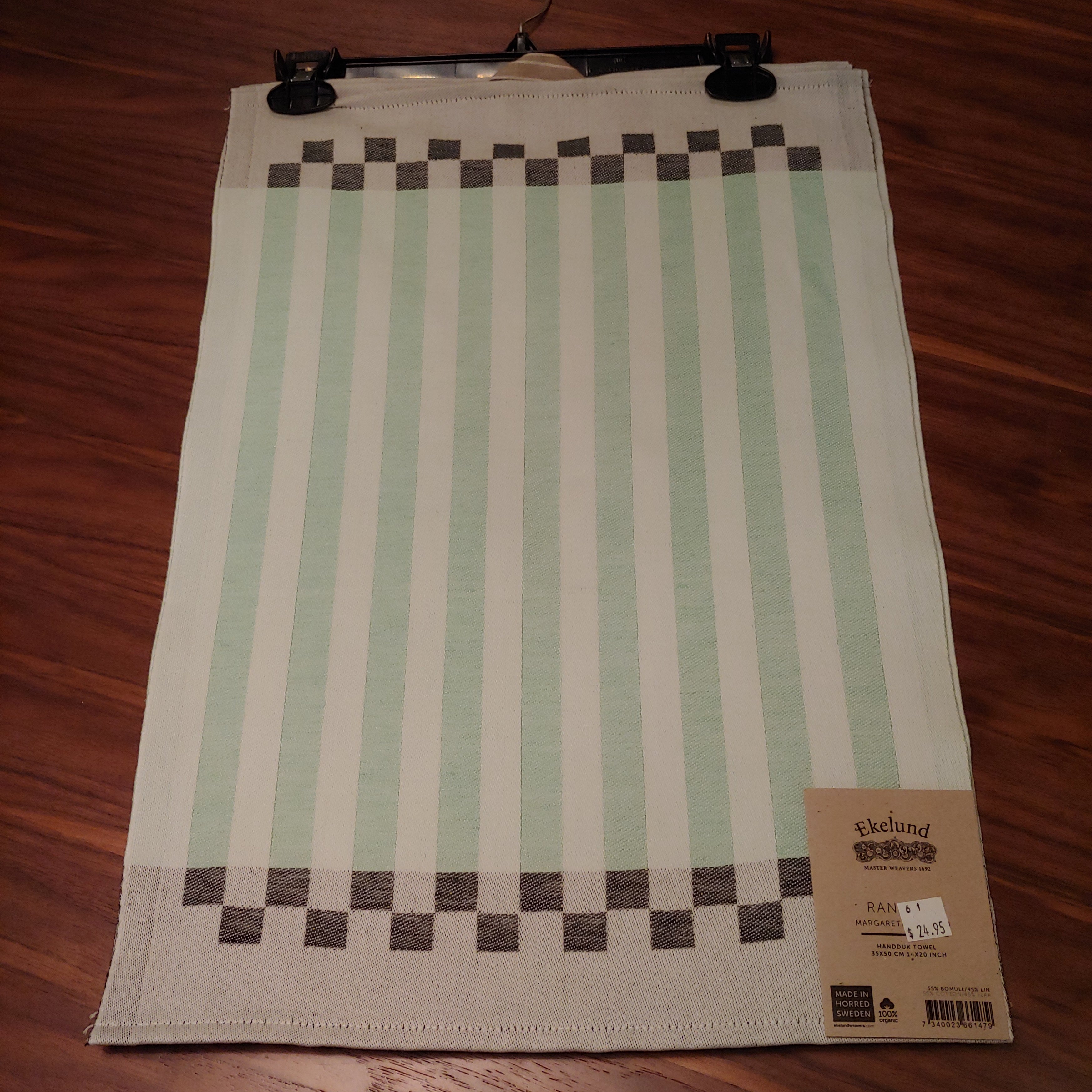 SALE Tea towel 35x50 cm Rand-34 green