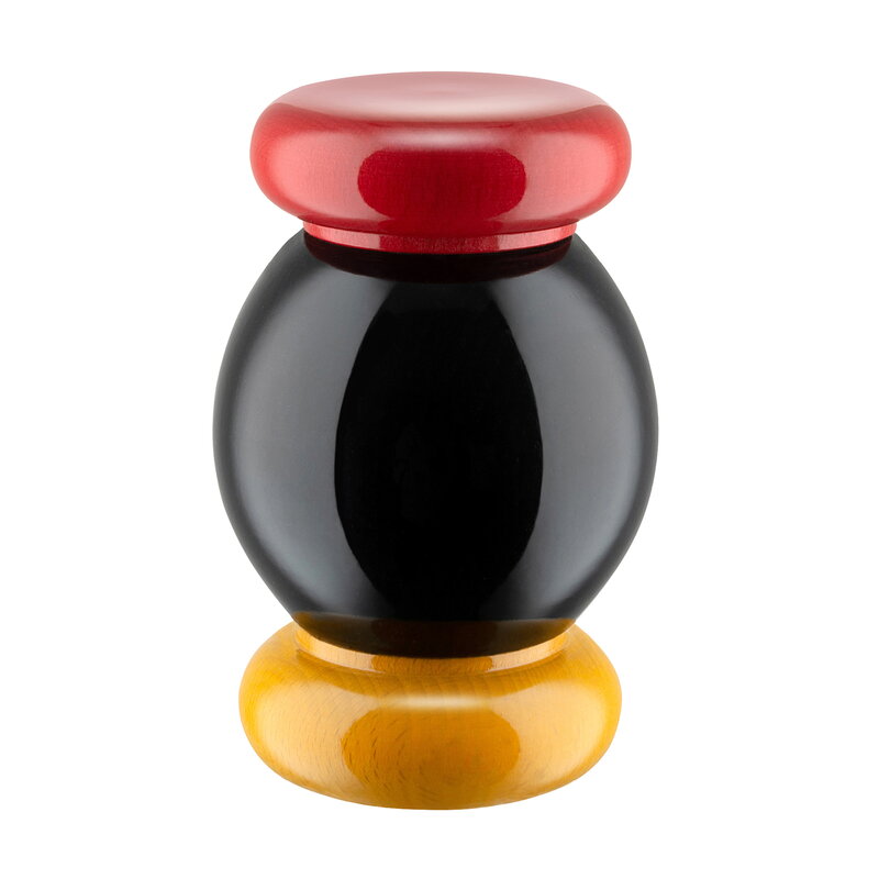 ES18 Sottsass grinder, small, black - yellow - red