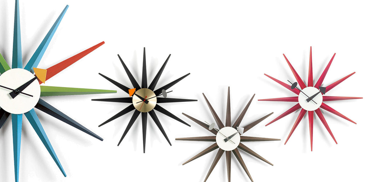 Sunburst clock by George Nelson for Vitra