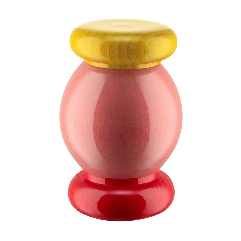 ES18 2 Sottsass grinder, small, pink - yellow - red