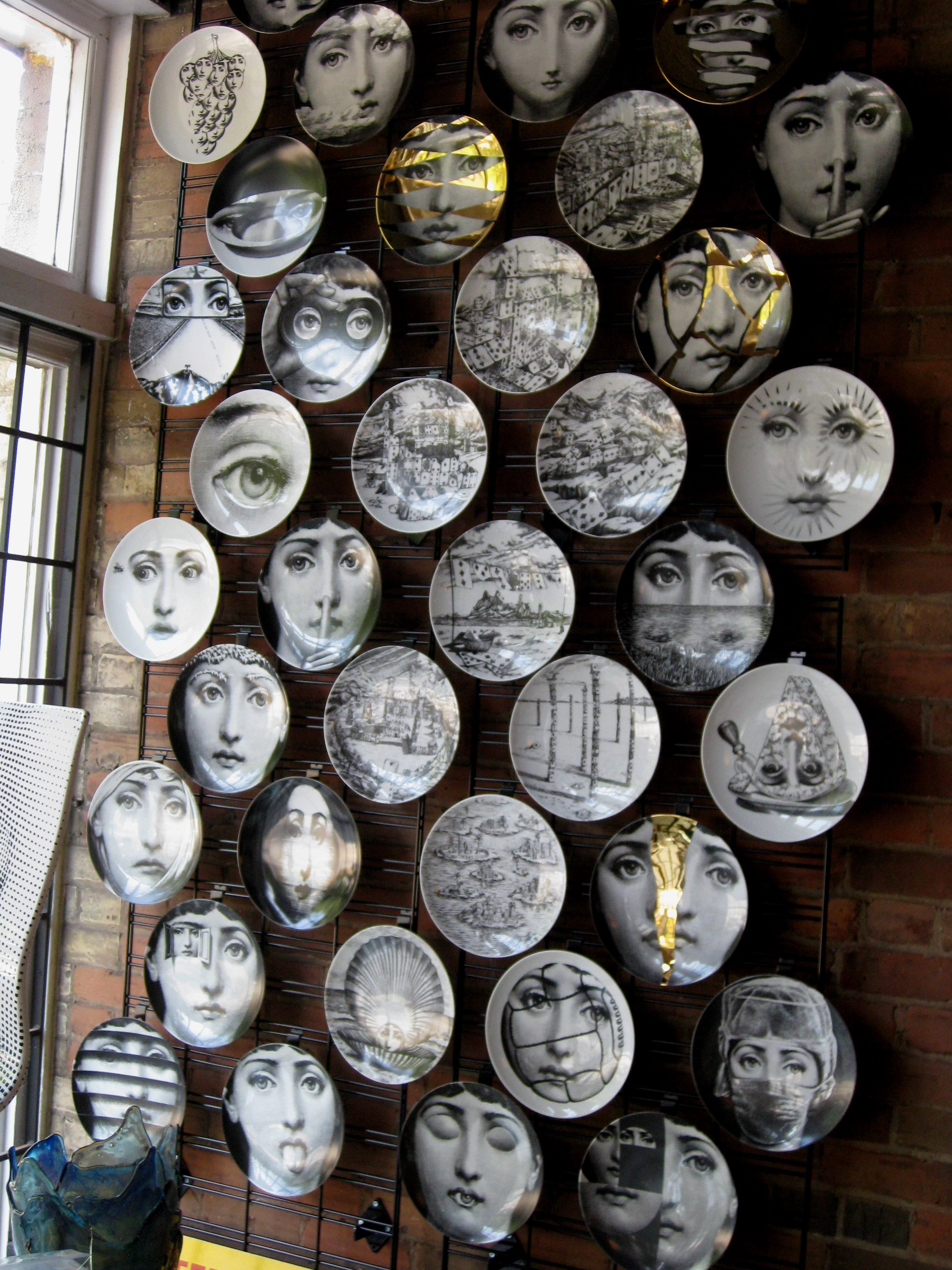 Fornasetti plate Theme & Variations series no 222