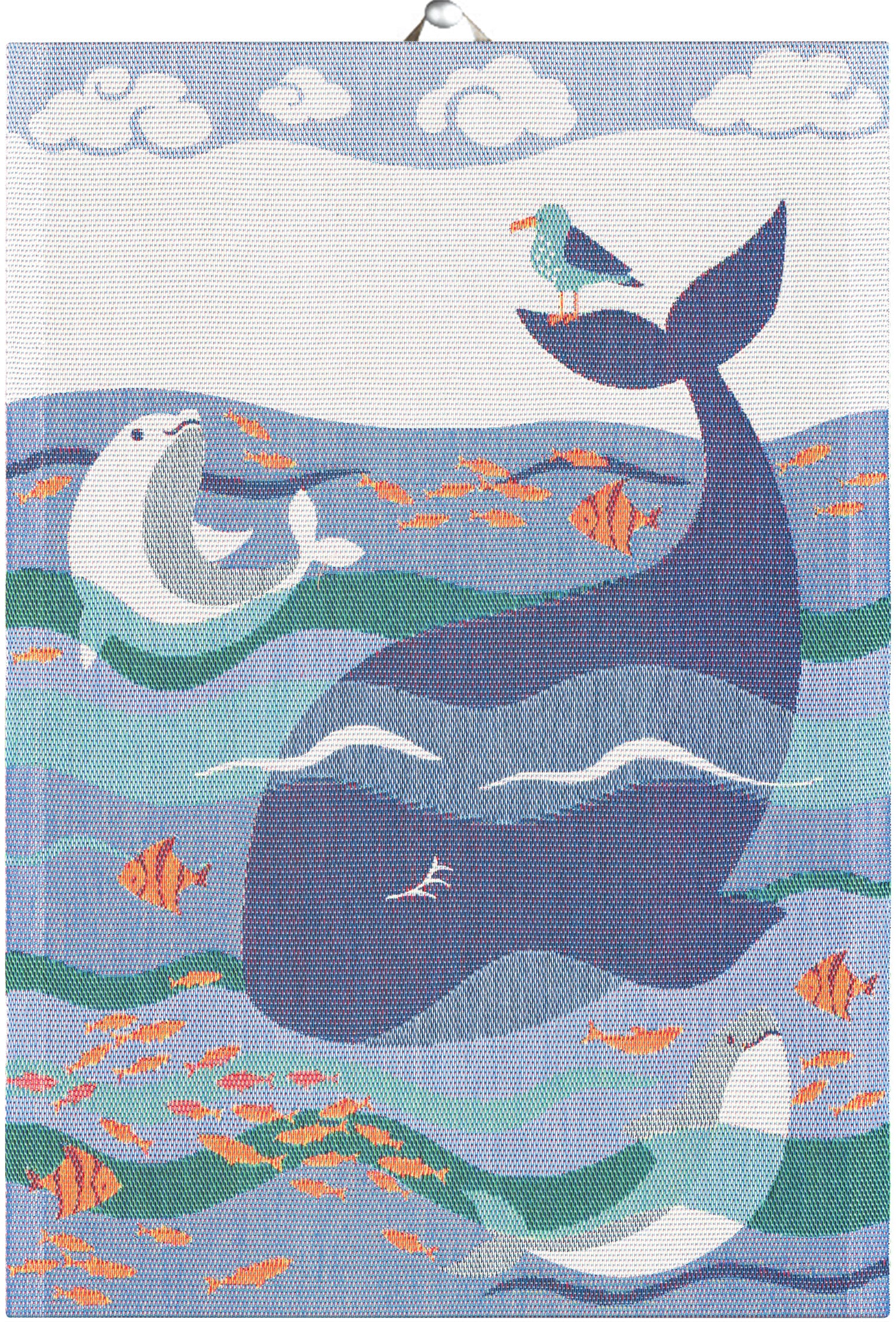 Tea towel 35X50 WHALE