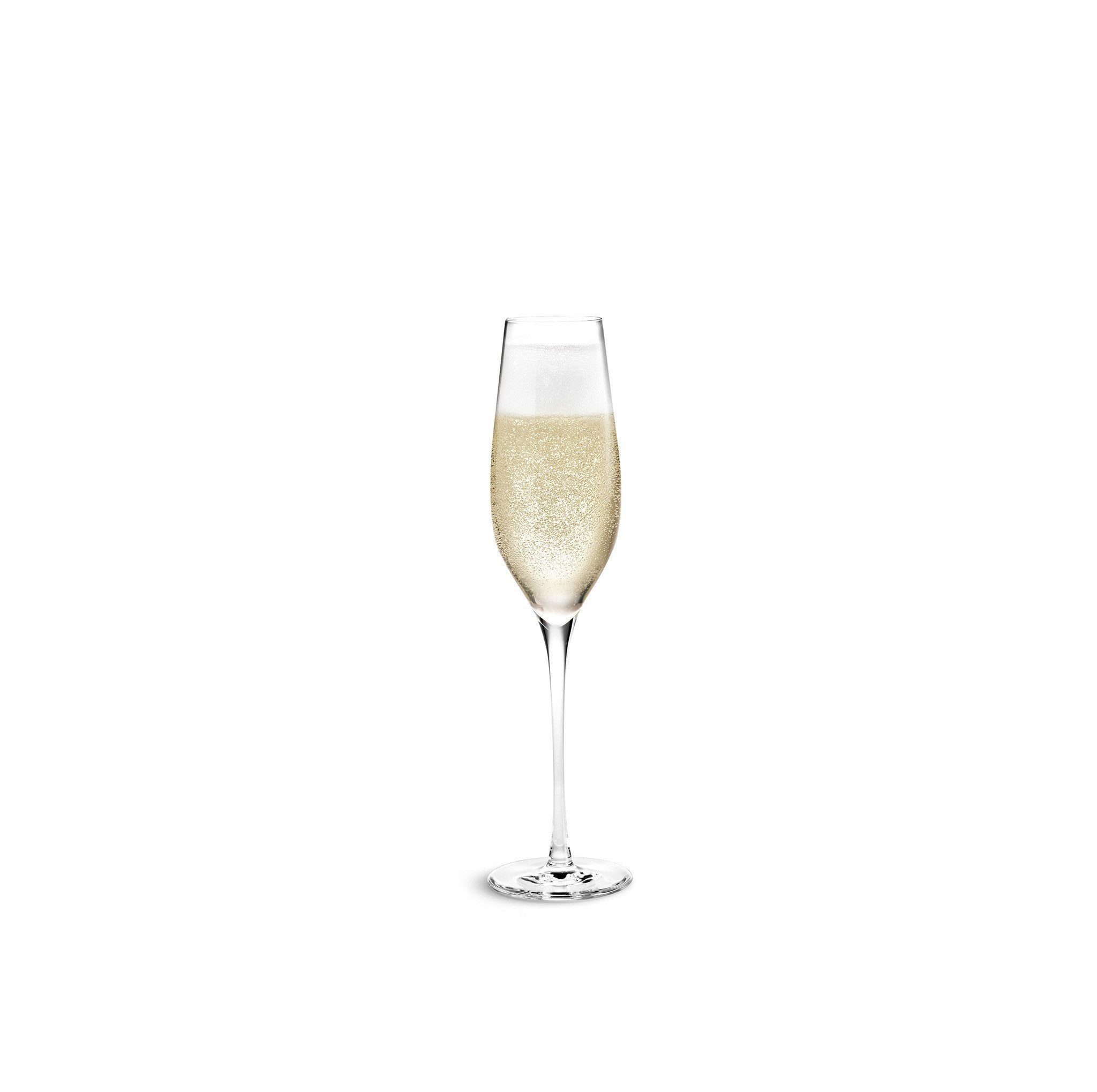 Holmegaard Cabernet Champagne Glass, Clear, 9.8 oz, 6 PCS.