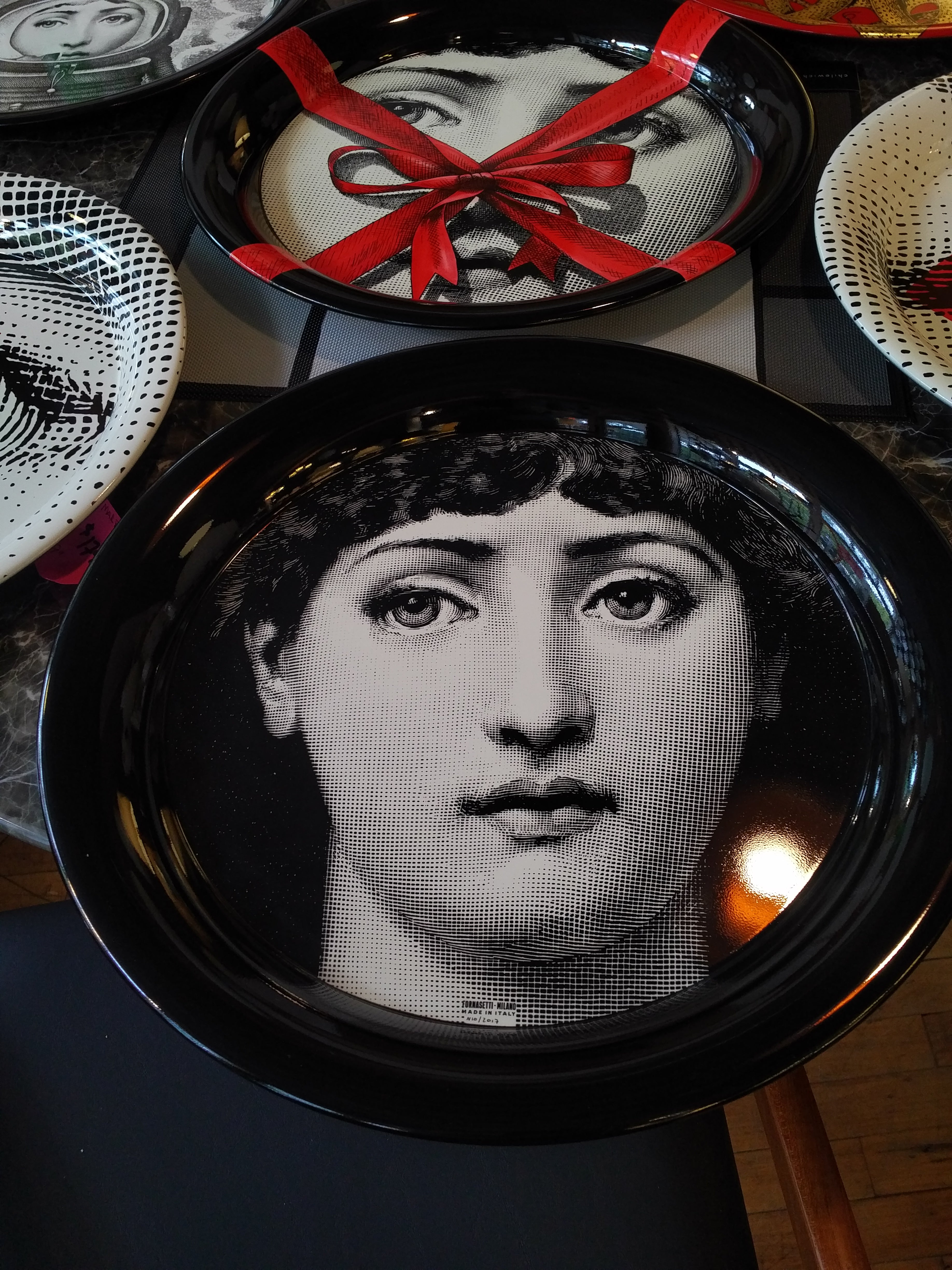 Fornasetti tray round 40cm - Viso