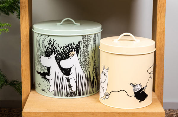 Moomin Pets tin jar set, GREEN / YELLOW