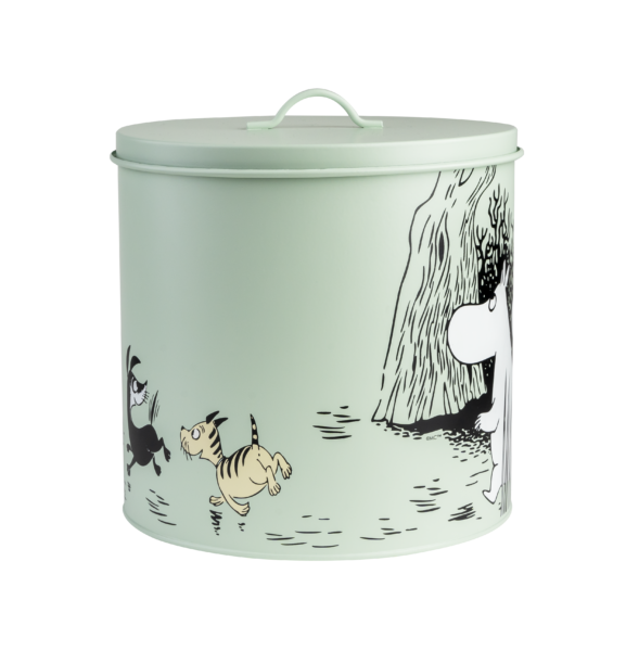 Moomin Pets tin jar set, GREEN / YELLOW