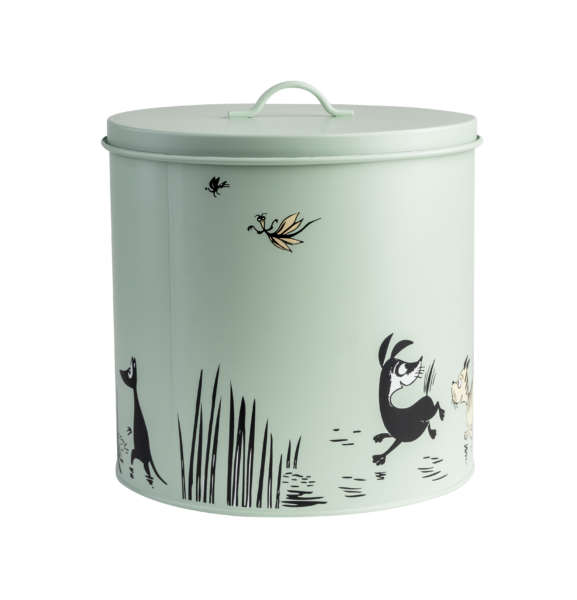 Moomin Pets tin jar set, GREEN / YELLOW