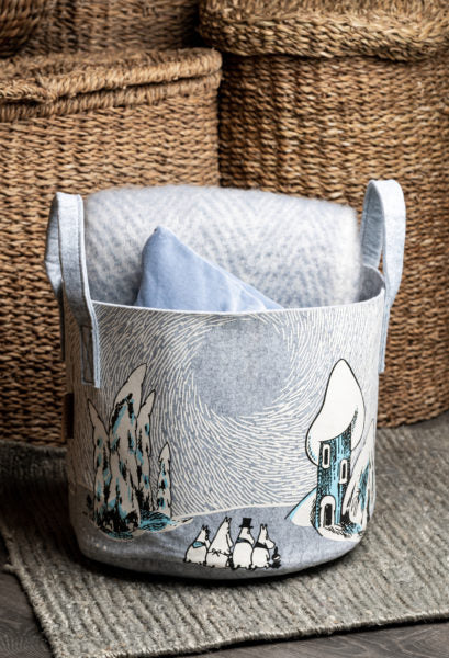 Moomin storage basket 30L, Snowy valley