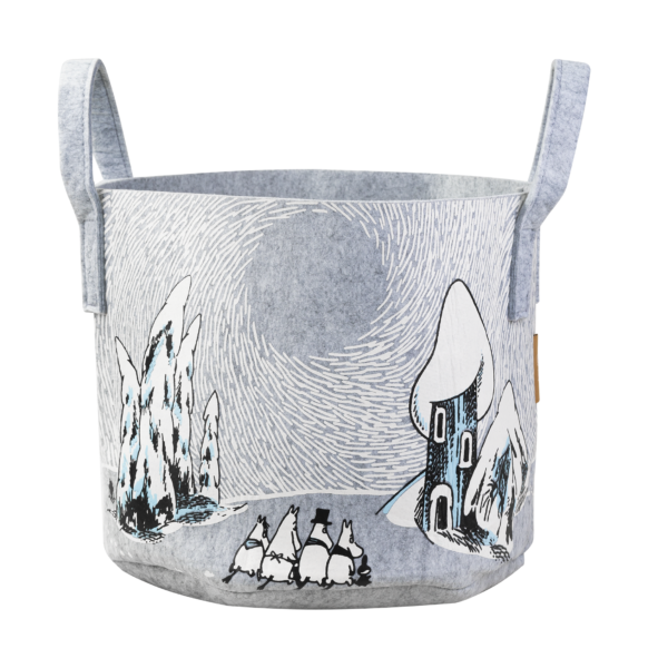 Moomin storage basket 30L, Snowy valley