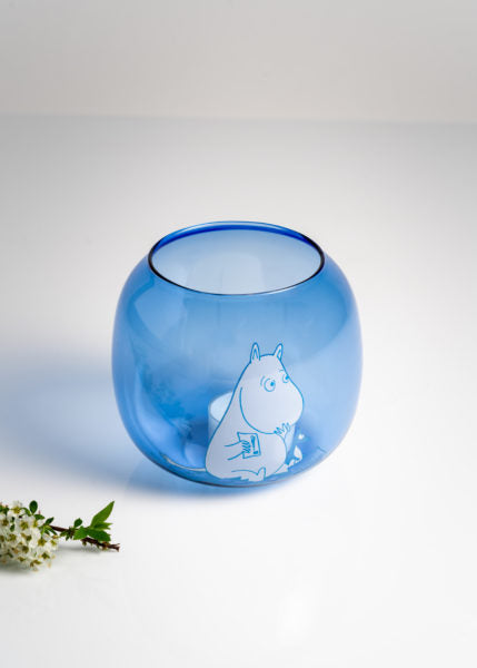 MOOMIN TEA LIGHT HOLDER MOOMIN, BLUE