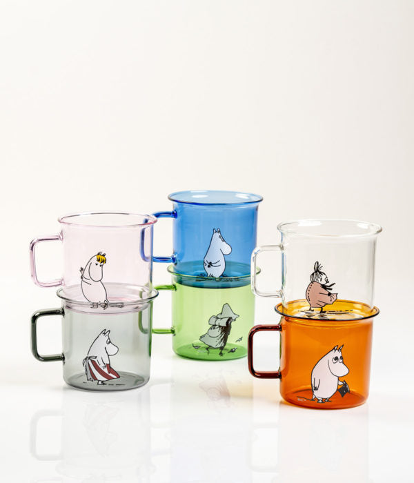 MOOMIN GLASS MUG SNUFKIN 3,5DL 716-035-09