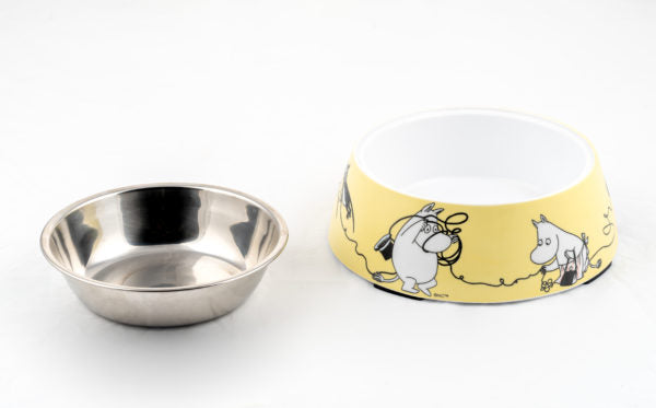 MOOMIN PET FOOD BOWL  Medium Yellow