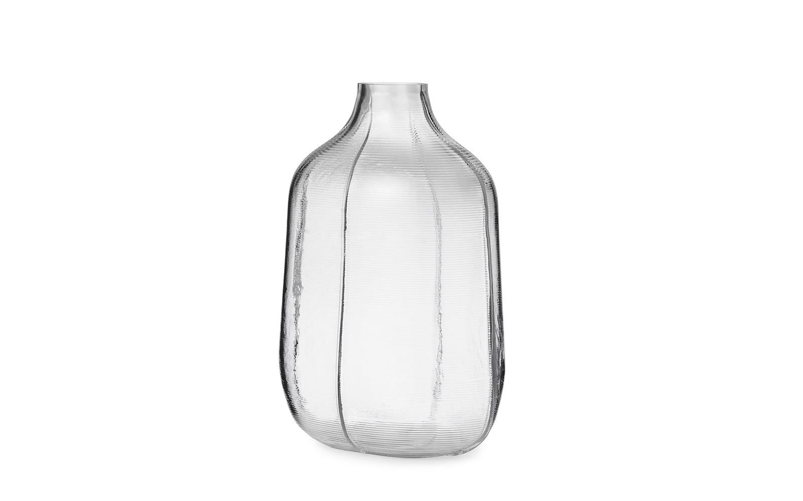 Step Vase H31 cm Clear