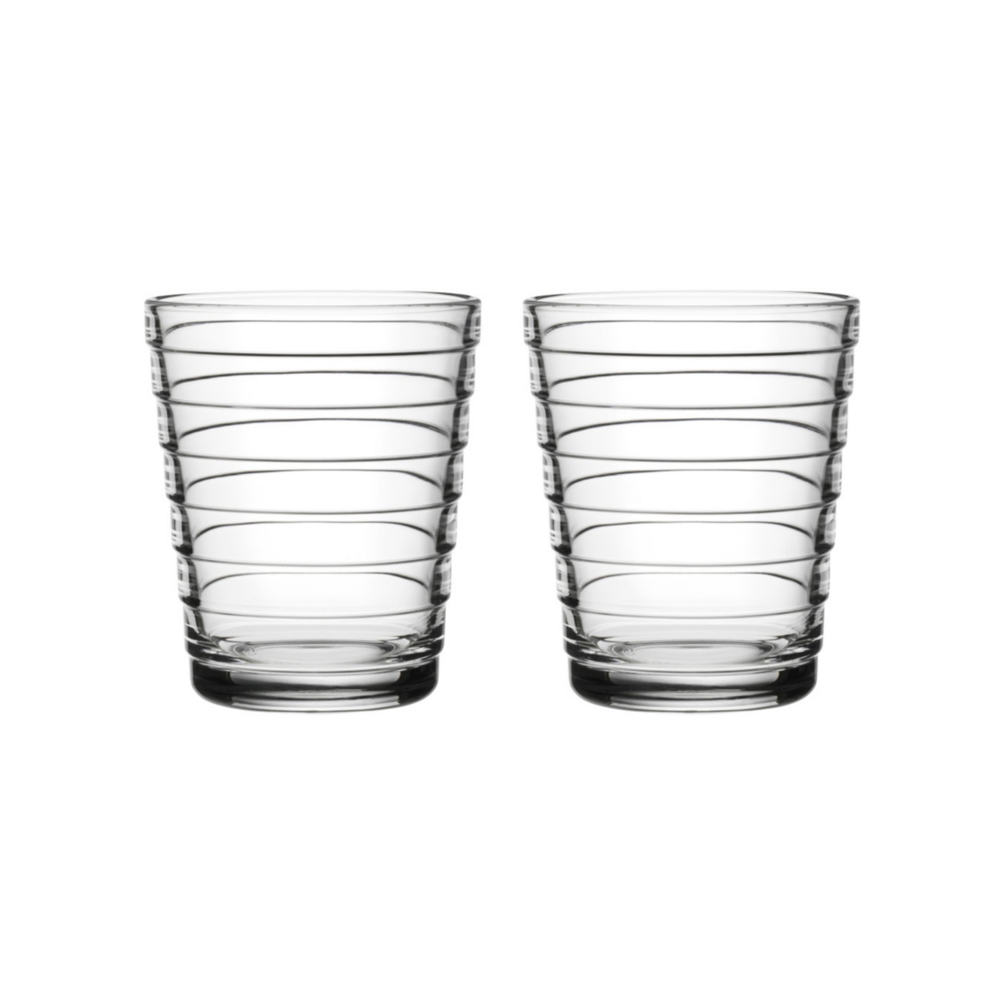 littala Aino Alto Clear Large Tumbler Glasses - set of 3