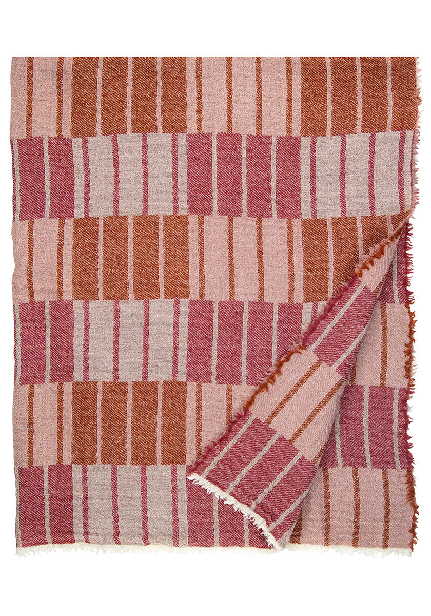 Blanket wool 140x180cm - SOINTU red-cinnamon