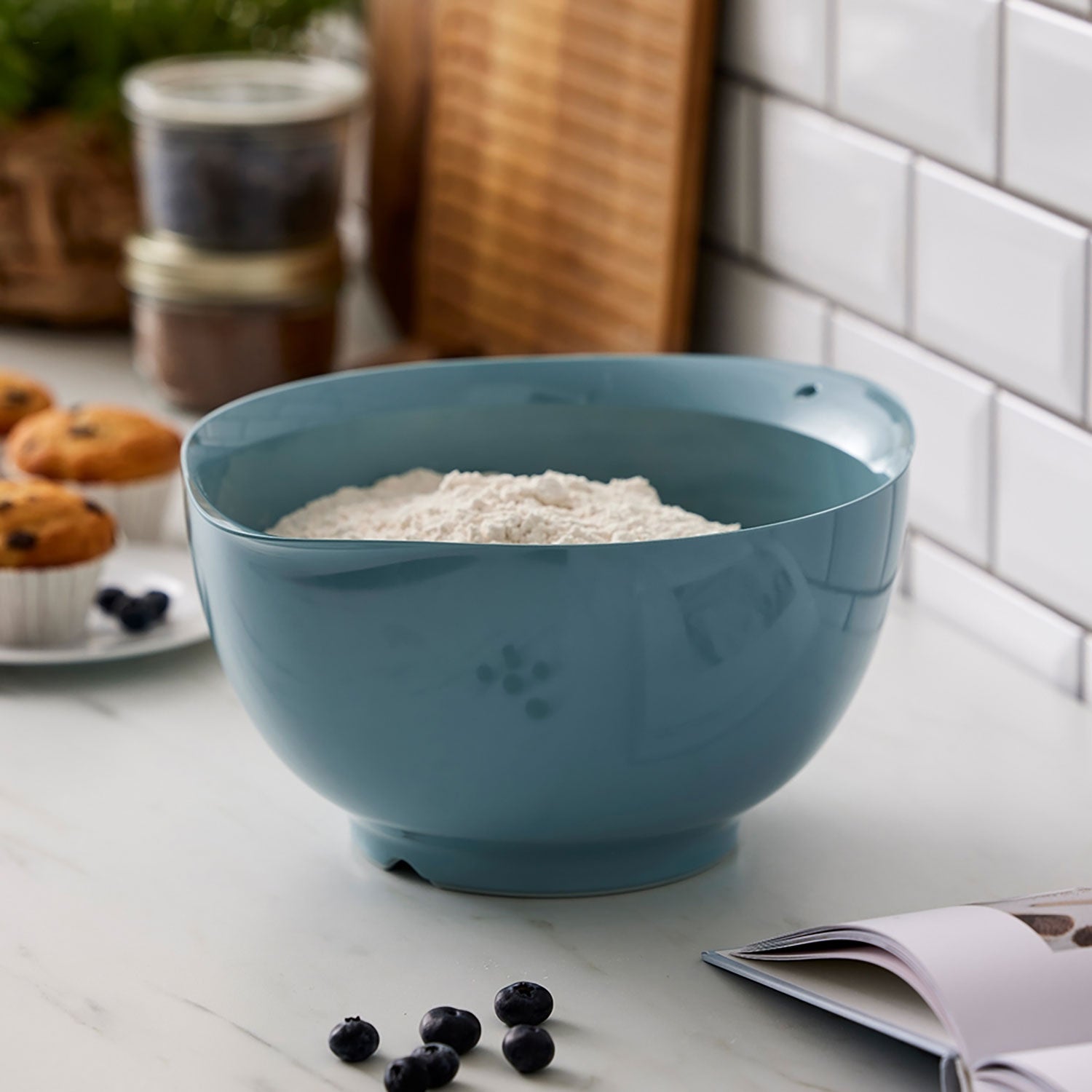 VICTORIA Mixing Bowl 4L/4Q Dusty blue