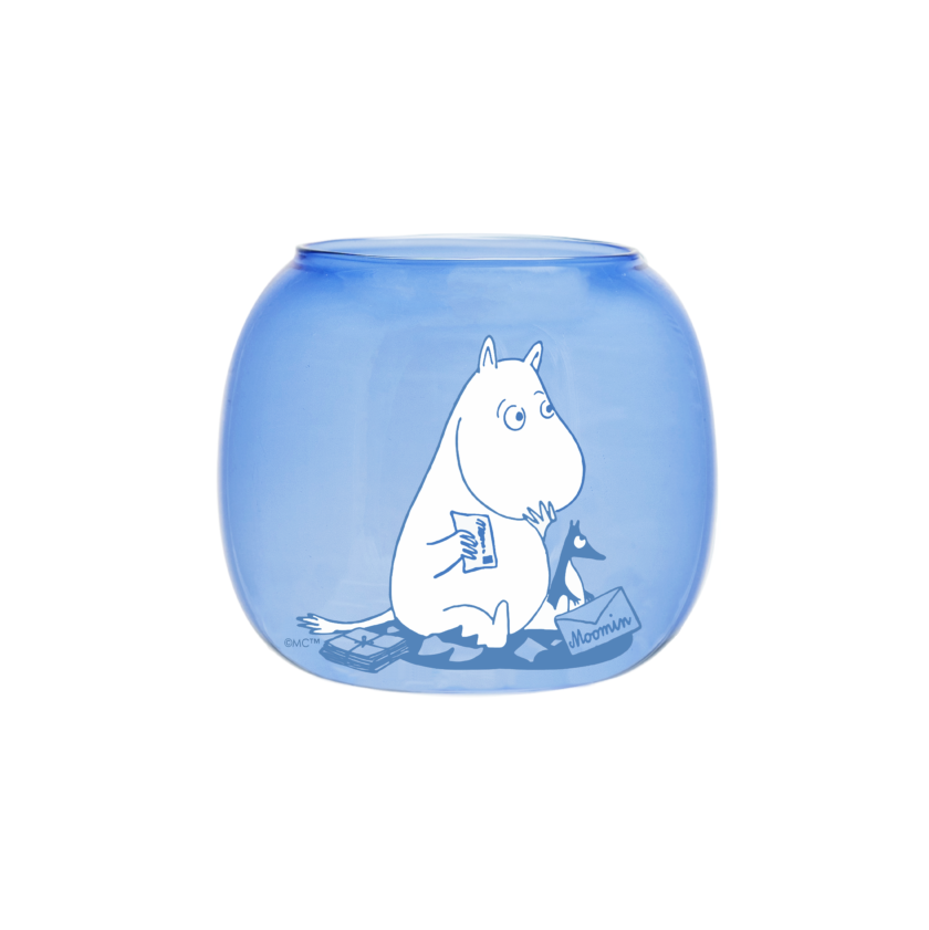 MOOMIN TEA LIGHT HOLDER MOOMIN, BLUE